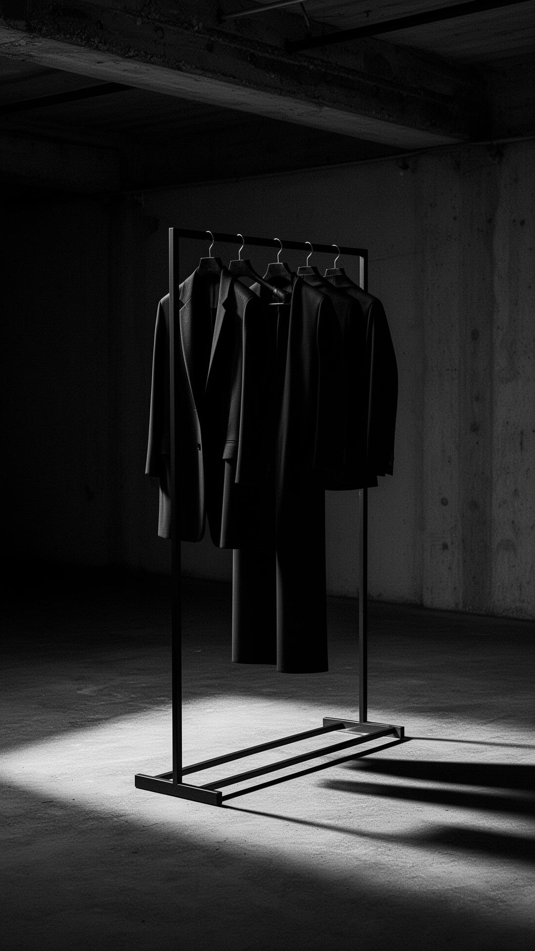 Editorial fashion rack