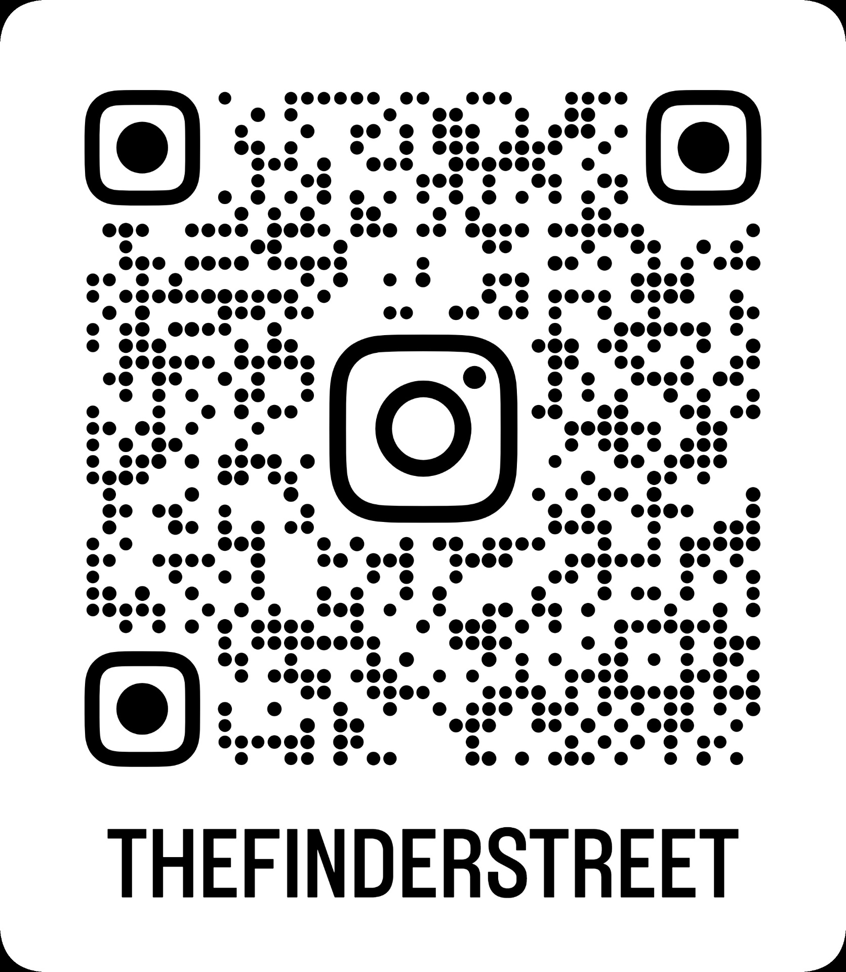 QR Instagram @thefinderstreet